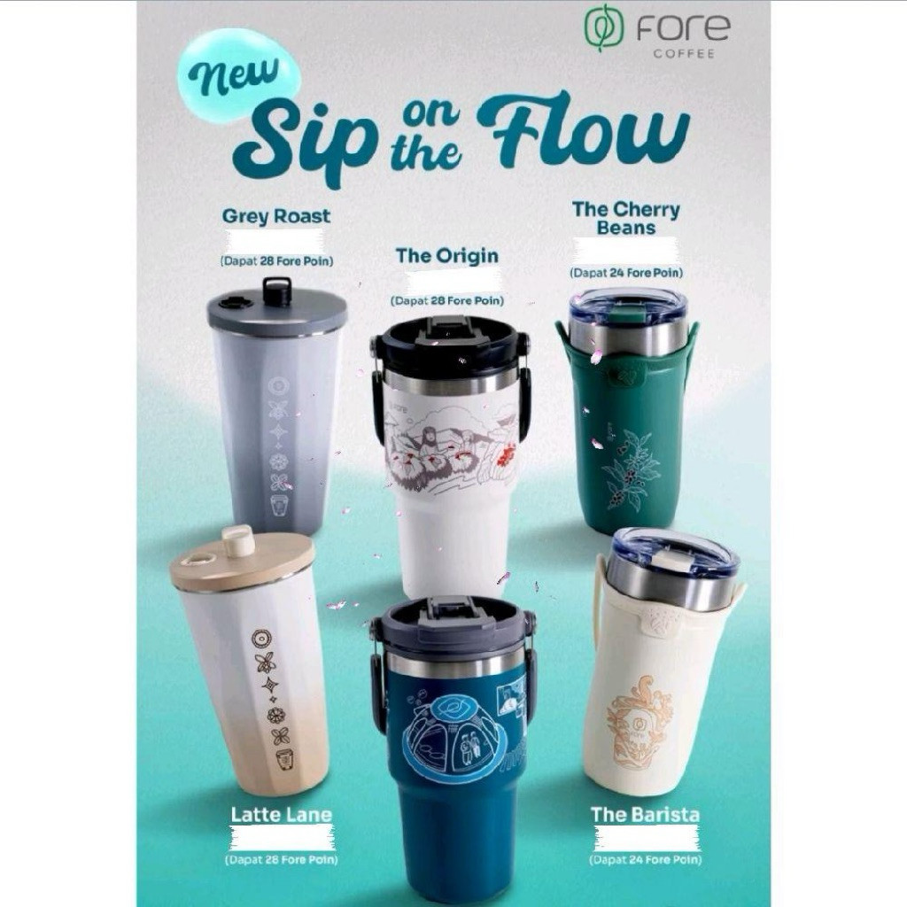 Official Sip on the Flow Tumbler, Fore Coffee x Tyeso
