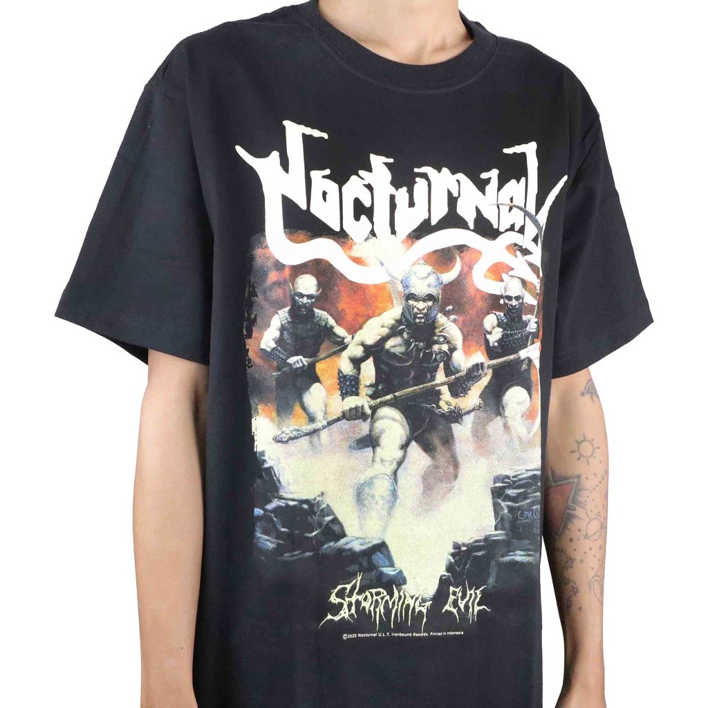 Original Nocturnal - Stormingevil Tshirt Kaos Pria