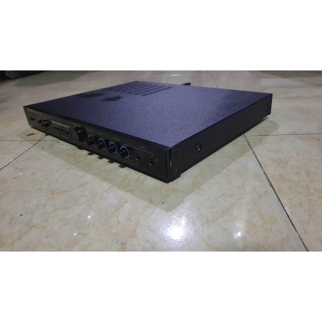 power amplifier mixer karaoke 2mic made in japan BMB DA-220 amplifier vintage second bekas normal si