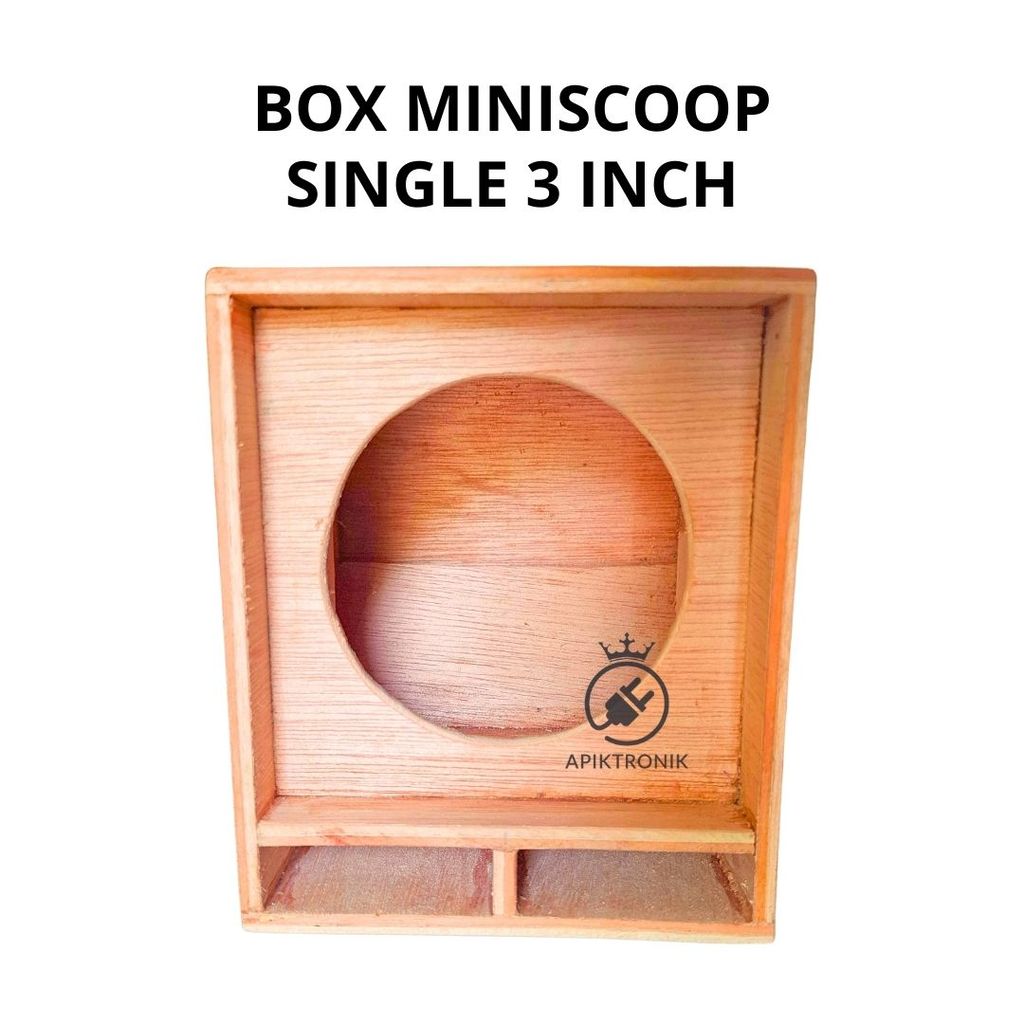 Box Speaker 3 Inch Miniscoop Single untuk Suara Bulat & Jelas Cocok untuk DIY