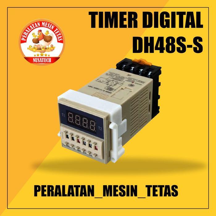 DH48S S Timer Digital Timer Ac Timer Relay Untuk Mesin Tetas dll - DH48S-S OMRON