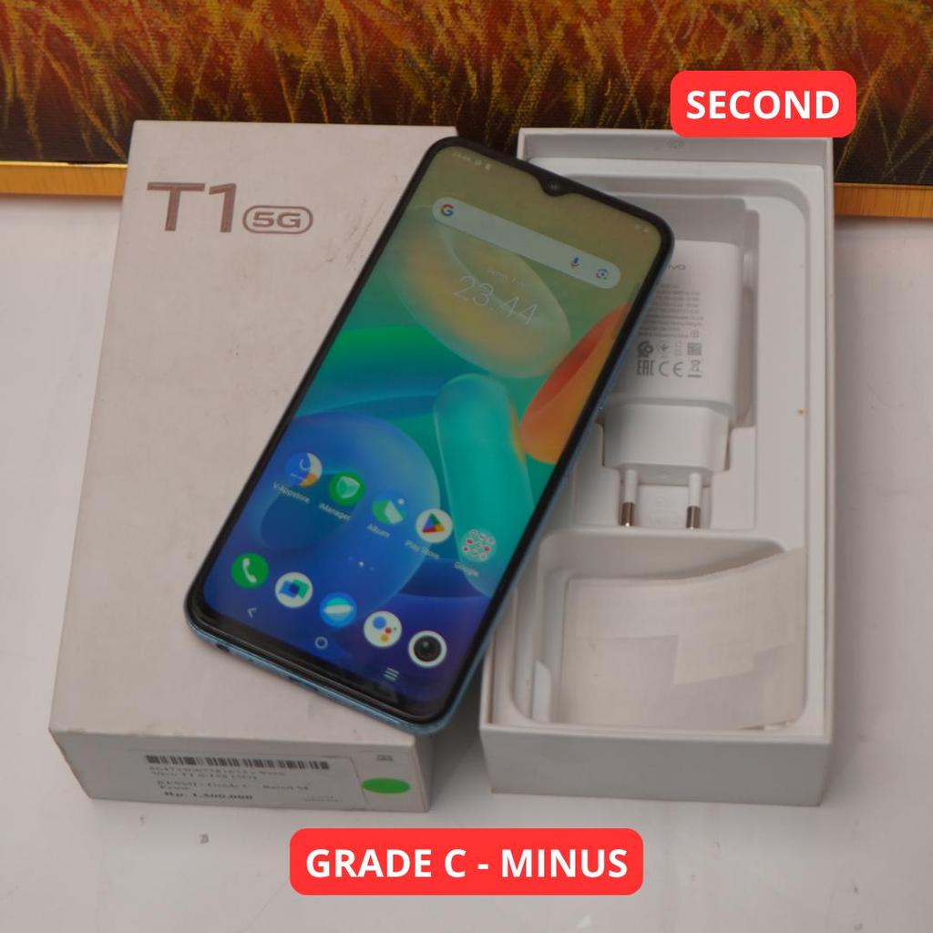 VIVO T1 8/256 GB (5G) GRADE C - MINUS HP SECOND ORIGINAL SINAR MUTIARA CELL