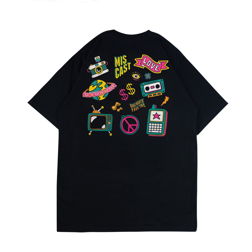 Miscast Kaos - Faux - Hitam