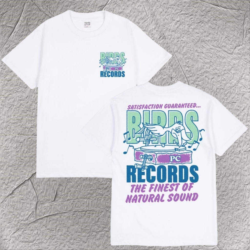 COD  Public Culture - Birds Tee - White Fashion T-Shirt