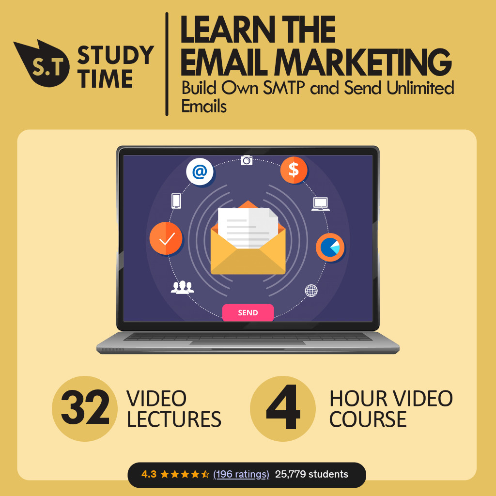 [Video Course] Email Marketing course: Build Own SMTP and Send Unlimited Emails