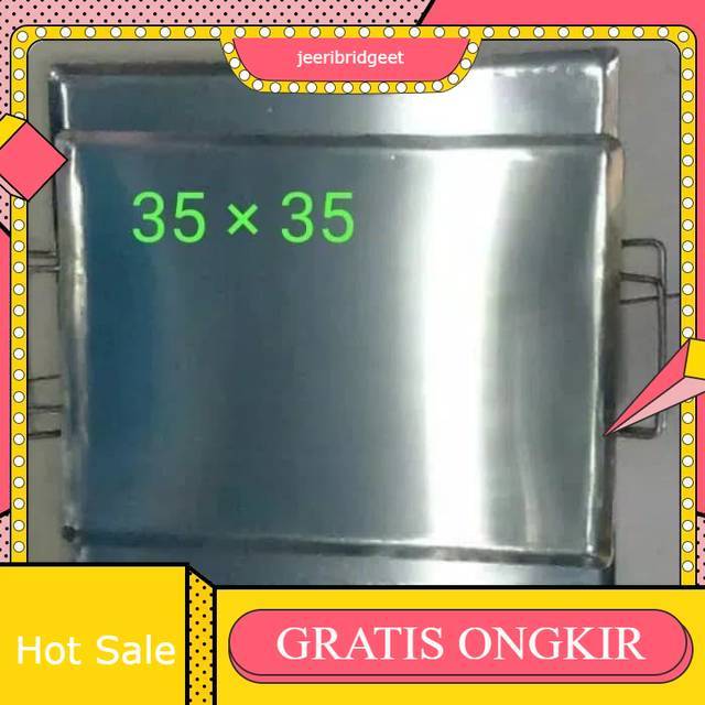 Wajan panggangan roti /wajan persegi panggangan martabak / wajan panggangan roti sosis kebab 35cm