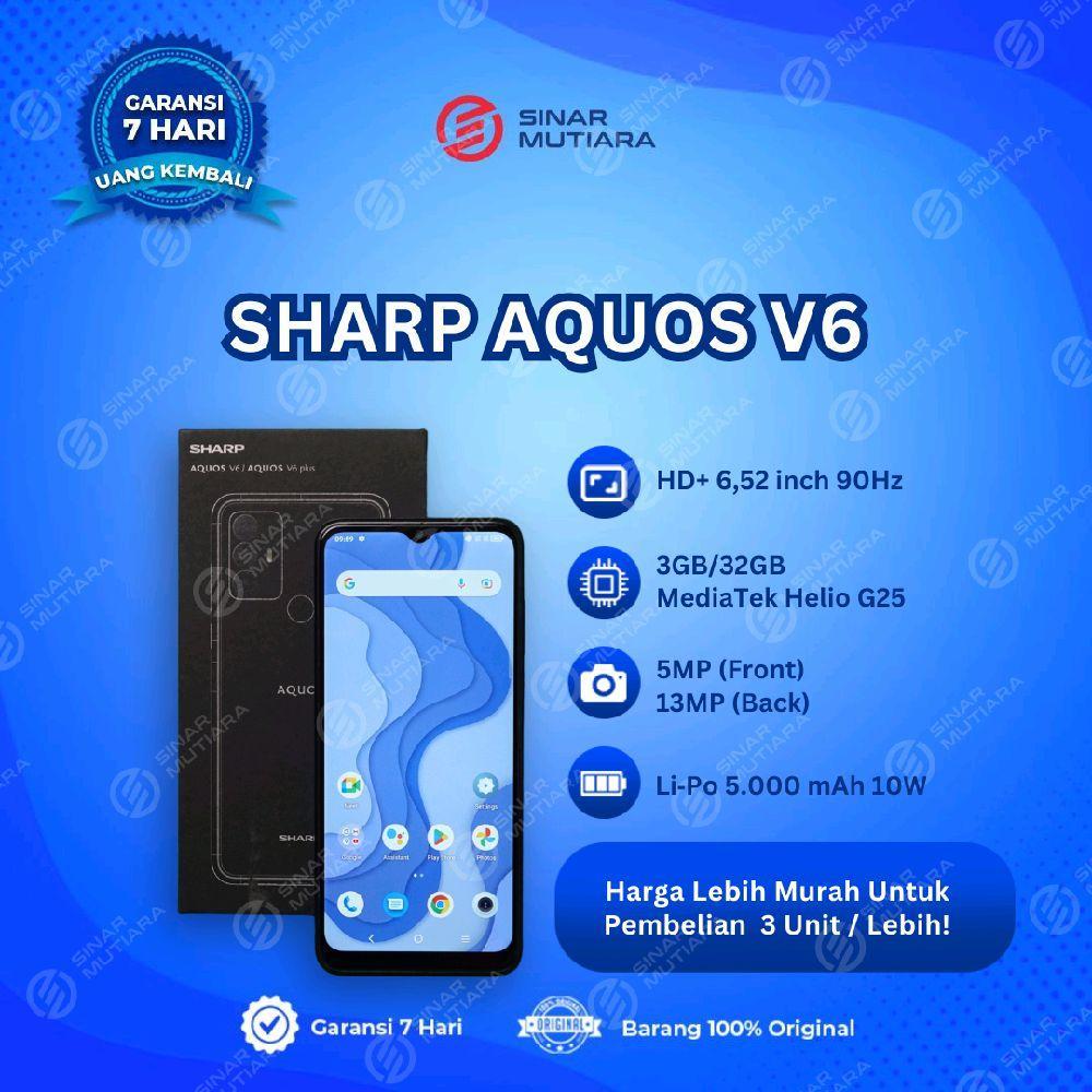 SHARP AQUOS V6 3/32 GB HP SECOND ORIGINAL SINAR MUTIARA CELL