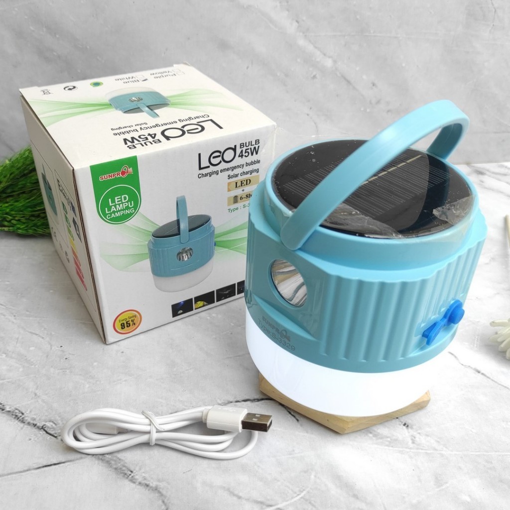 baru Lampu Emergency Led Bulb S-3329 Sunpro / Lampu camping hiking / lampu darurat 45w