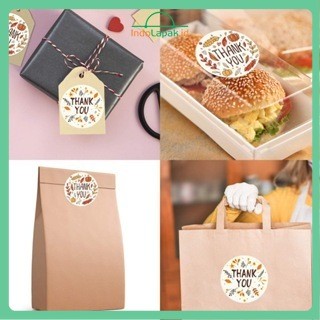 INDOLAPAK (SLT04) Stiker Label Roll Thank You - Sticker Stiker Label Makanan Thank You For Order