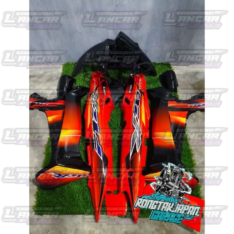 full set bodi halus fizr f1zr fiz r oren hitam full clutch 2003 cover body fizr f1zr oren hitam 2003