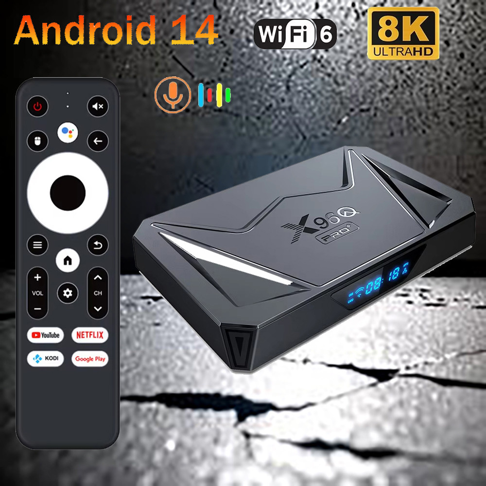 Smart TV BOX X96Q PRO PLUS Android 14 TV Box Allwinner H728 Octa Core 1000M Wifi 6 Support 8K Mea Pl