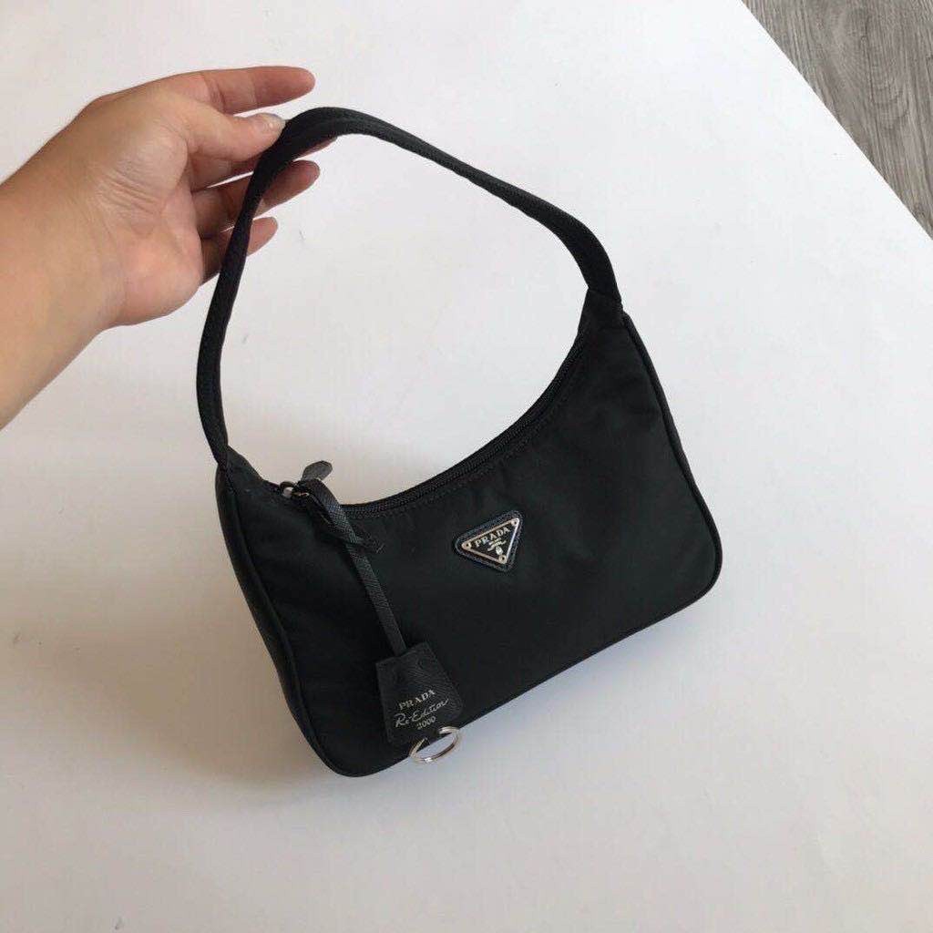 Prada Women's Vintage Nylon Bum Armpit Bag Satchelon Women's Bag