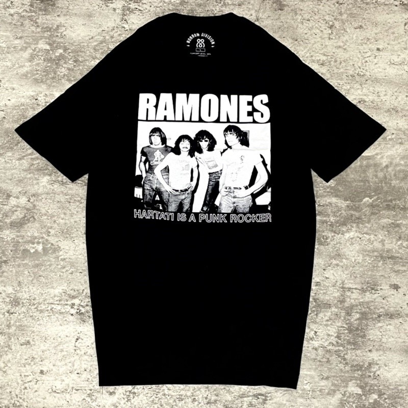 Tshirt Morrow Ramones X Caca Handika - Hartati Is A Punk Rock
