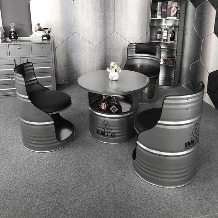 Kursi Empuk Drum Set isi 2 Mora Furniture - Meja, 2 Kursi