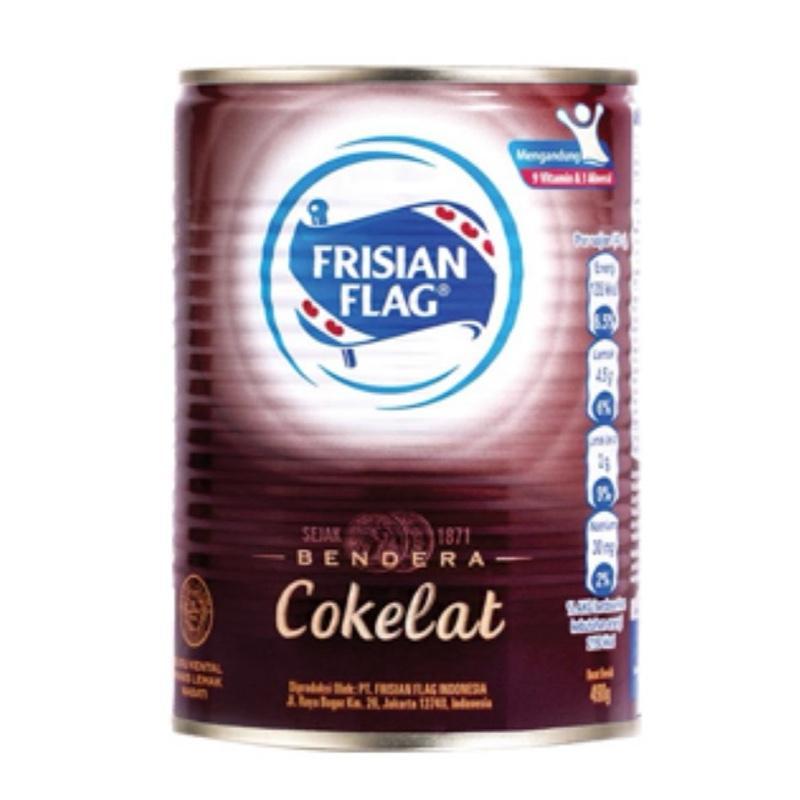 Frisian flag susu kental manis coklat kaleng 490gr