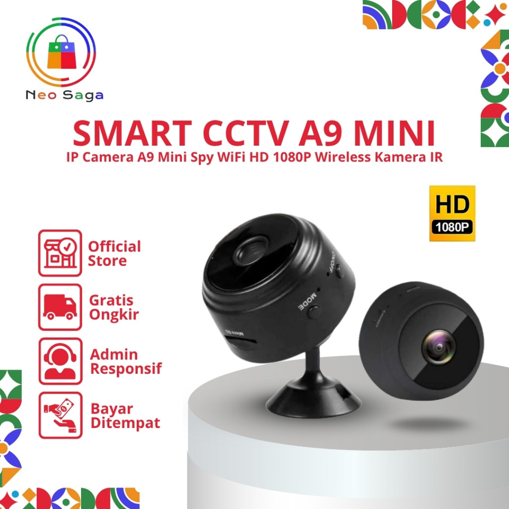 ALL READY STOK!!PALING MURAH HANYA DISINI!!! Wireless A9 Mini Camera Wifi Hd 1080P Kamera Kecil Smar