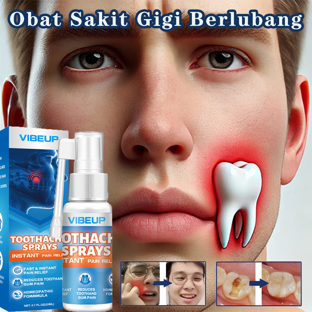 Obat Sakit Gigi 20ml Semprotan sakit gigi Obat Sakit Gigi Berlubang Toothache Spray Penghilang Nyeri