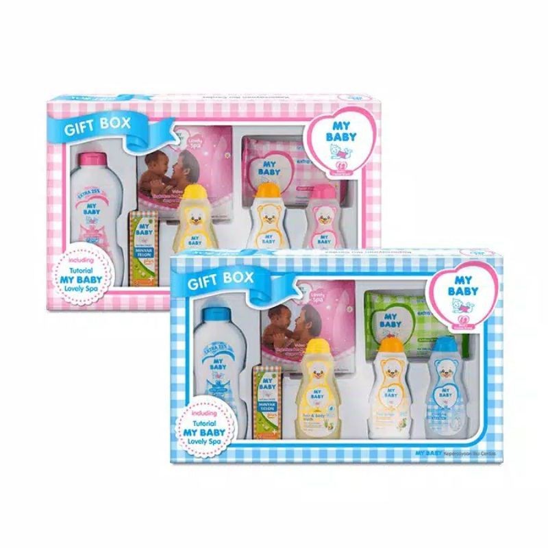 MY BABY -  GIFT BOX / 1 Paket Perlengkapan Mandi Bayi