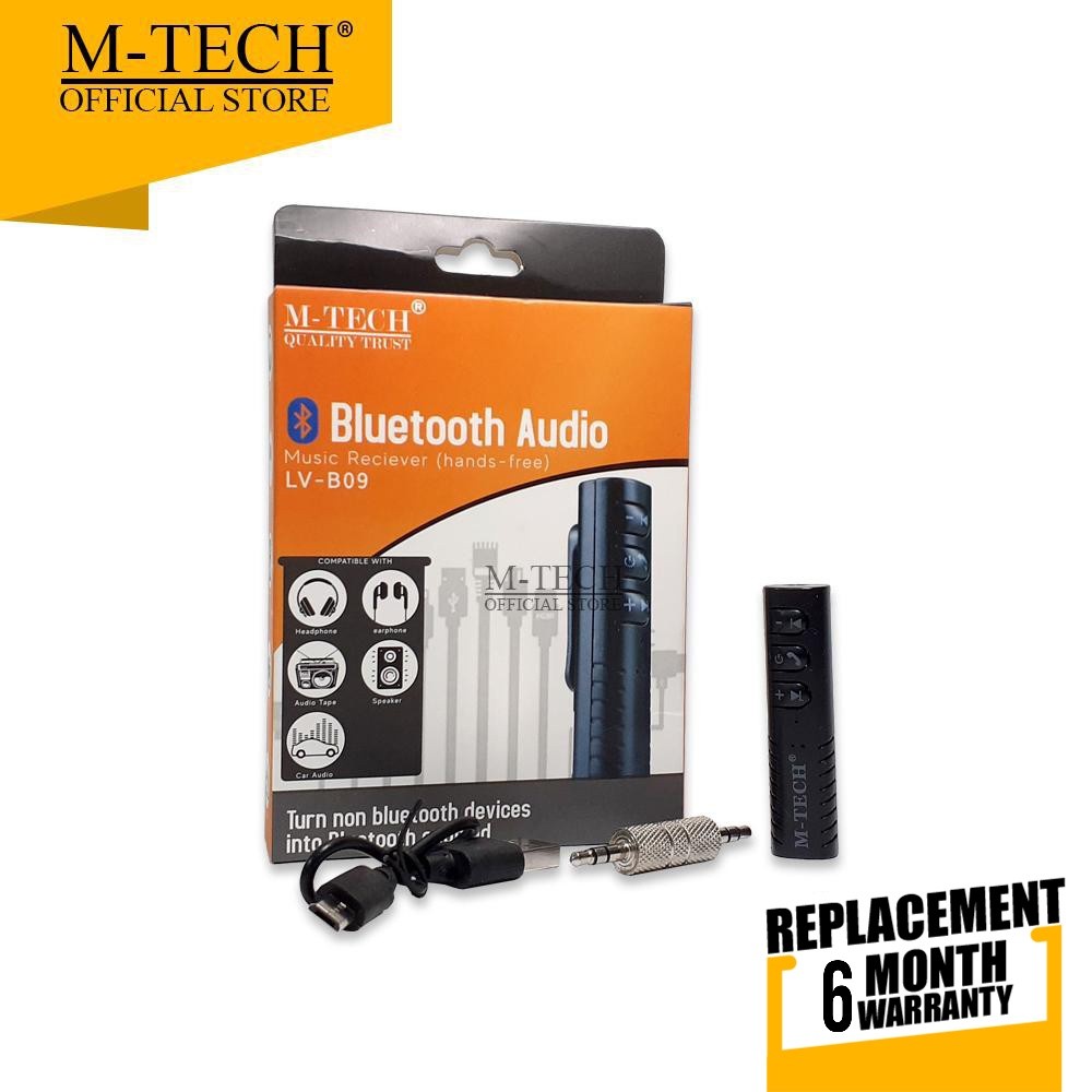 SL MTECH Bluetooth Audio Receiver Jack 3.5 Music Audio Bluetooth 3.0 Wireless Audio Receiver