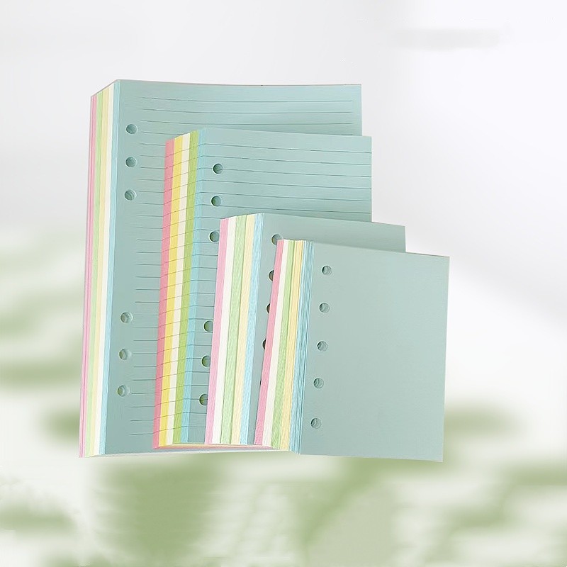 50 Sheet A5 A6 Loose-leaf Colorful Refill Inner Page Line Blank Grid Inner Page ide Paper Stationery