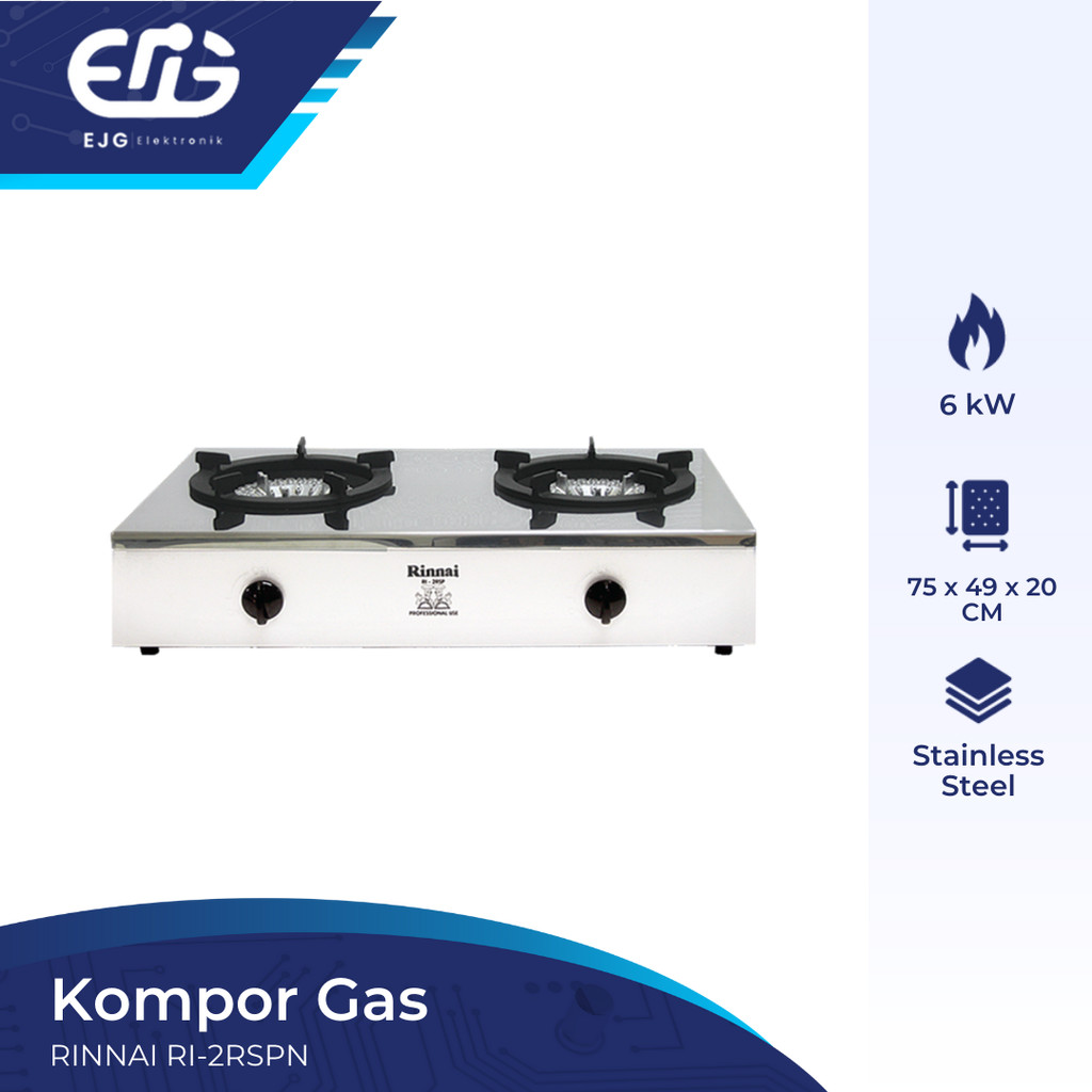 RINNAI RI-2RSP KOMPOR GAS 2 TUNGKU RI 2 RSP