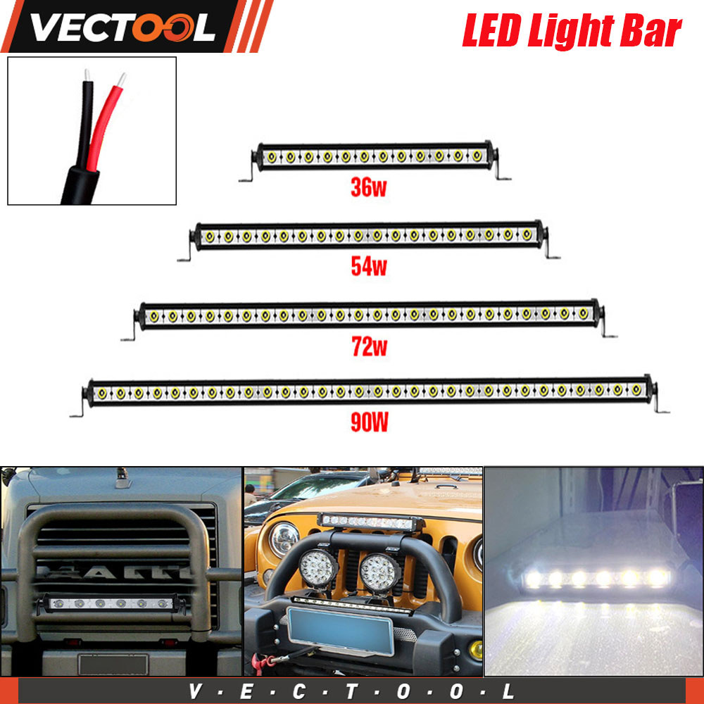 Lampu LED strip mobil Lampu strip aluminium satu baris Lampu sorot ultra-terang yang dipasang pada g
