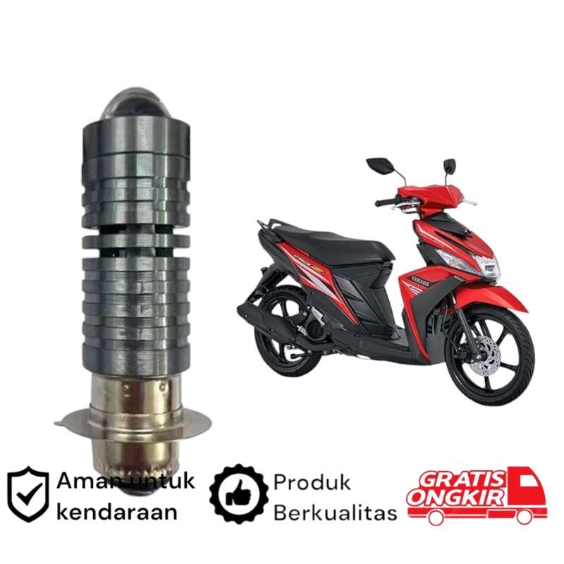 1pcs Lampu depan LED H6 Laser motor Yamaha Mio Z Koko