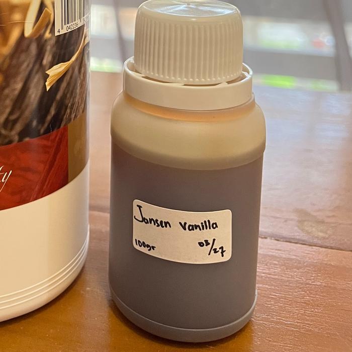 Jansen Vanilla Extract Extra Fine Pasta Vanila Liquid Flavour 100gr - 100gr