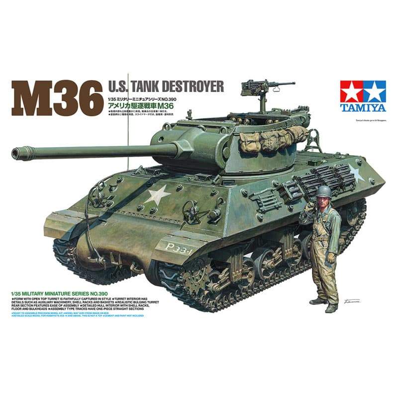 Tamiya 35390 1/35 U.S. Tank Destroyer M36 Tank model kit