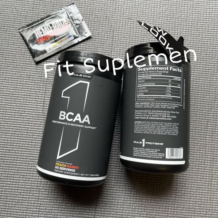 Rule 1 Bcaa 60 Serving Ruleone rule1 powder bubuk rule one 60servings - PINEAPPLE