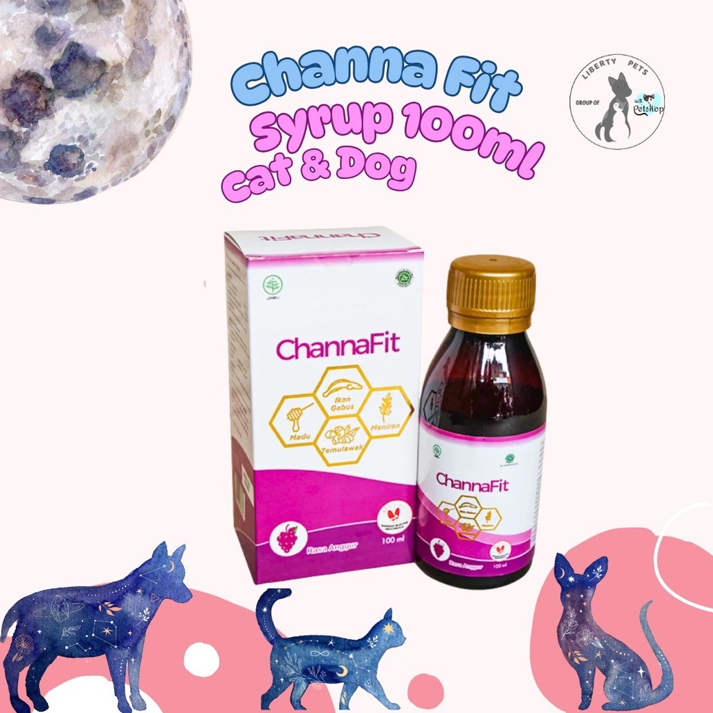 Channa Fit 100ml Ekstrak Ikan Gabus Albumin / Immune Booster / Penambah Nafsu Makan Kucing & Anjing
