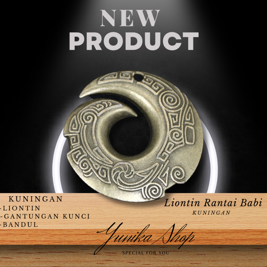 Liontin Rantai Babi / Taring / Gantungan Kunci / Bandul