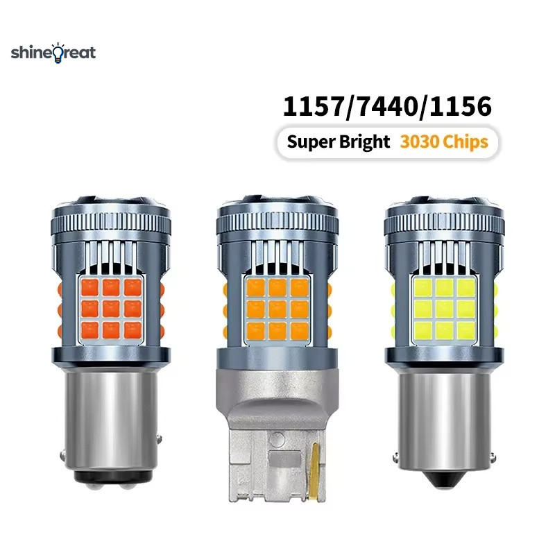 Lampu Stop Sein Ghost Laser 1156 1157 7440 30W untuk Motor