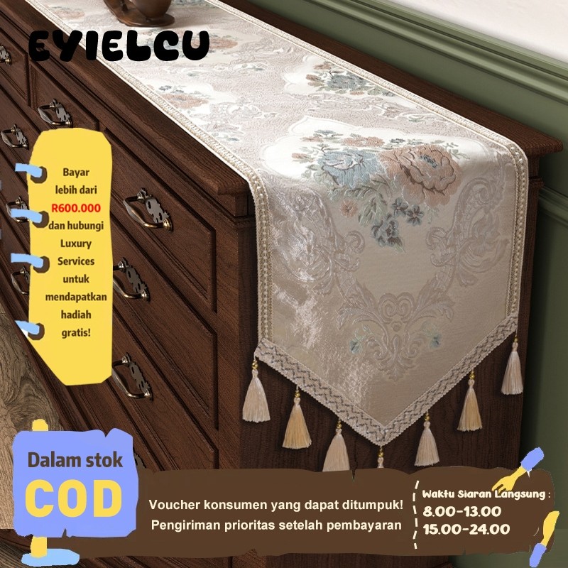 [EZYJIE STORE] Eyre Kerajinan kelas berat bendera meja Eropa ringan mewah bermutu tinggi bendera tem