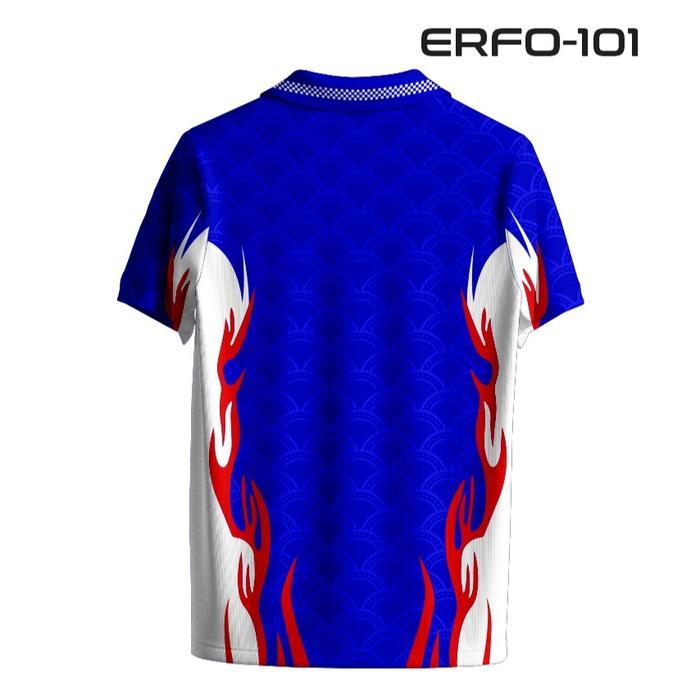ERFO Jersey Jepang Retro 1998 World Cup Kaos Bola Motif Api Pria ERFO-101 Bahan Dryfit Milano Premiu