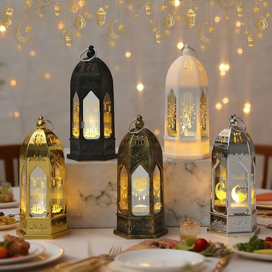 Lampu Hias LED Muslim / Lentera LED Idul Fitri Kubah / Lampu Dekorasi Hiasan Idul Fitri Ramadhan Unt