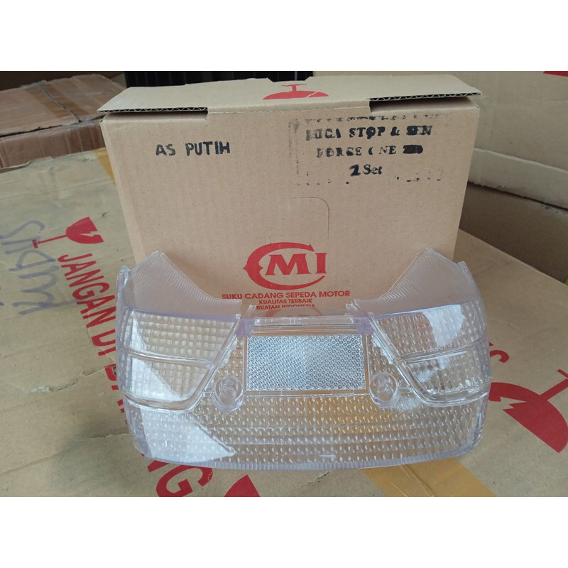 Mika stoplamp dan sein belakang yamaha force 1 force one putih bening
