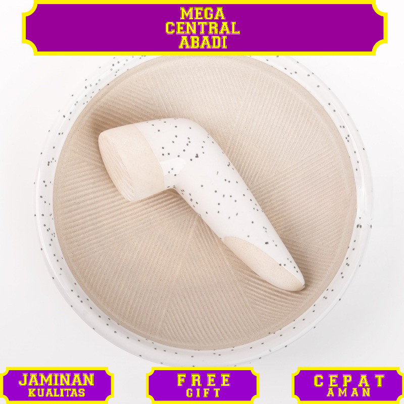 Cobek Keramik dan Uleg Keramik Kekinian "Gemma"