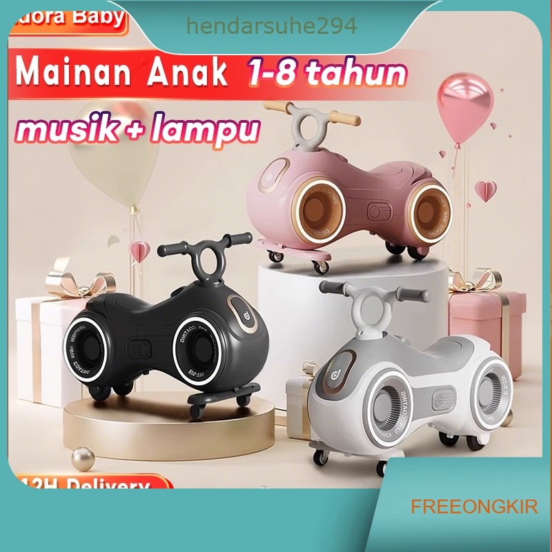 Mainan Anak Sepeda Balance bike Anak 1-6 Tahun Anak Antiguling Ayunan Mobil Bayi Hadiah