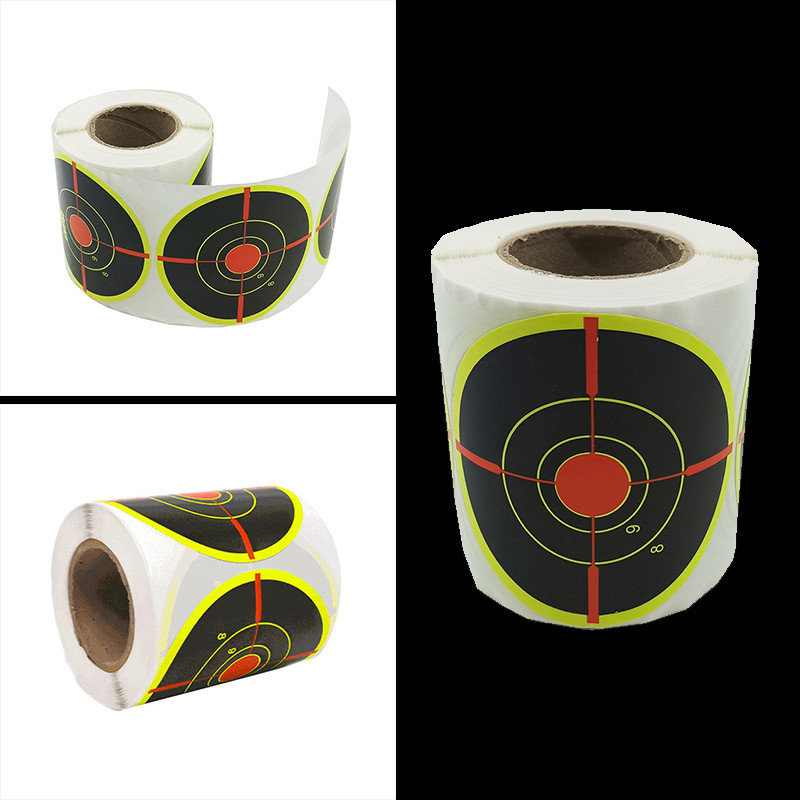 76 * 200 Scrolls Shooting Target Adhesive Paper Shooting Target Paper Shooting Bow Hunting Practice 