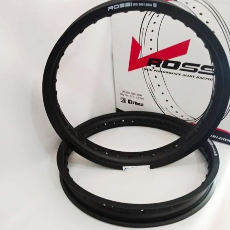VELG ROSSI ROSSY WM 160 185 215 RING 18 R18 BLACK DOFF KILAP GLOSS ORIGINAL not xd vr wm w er u shap