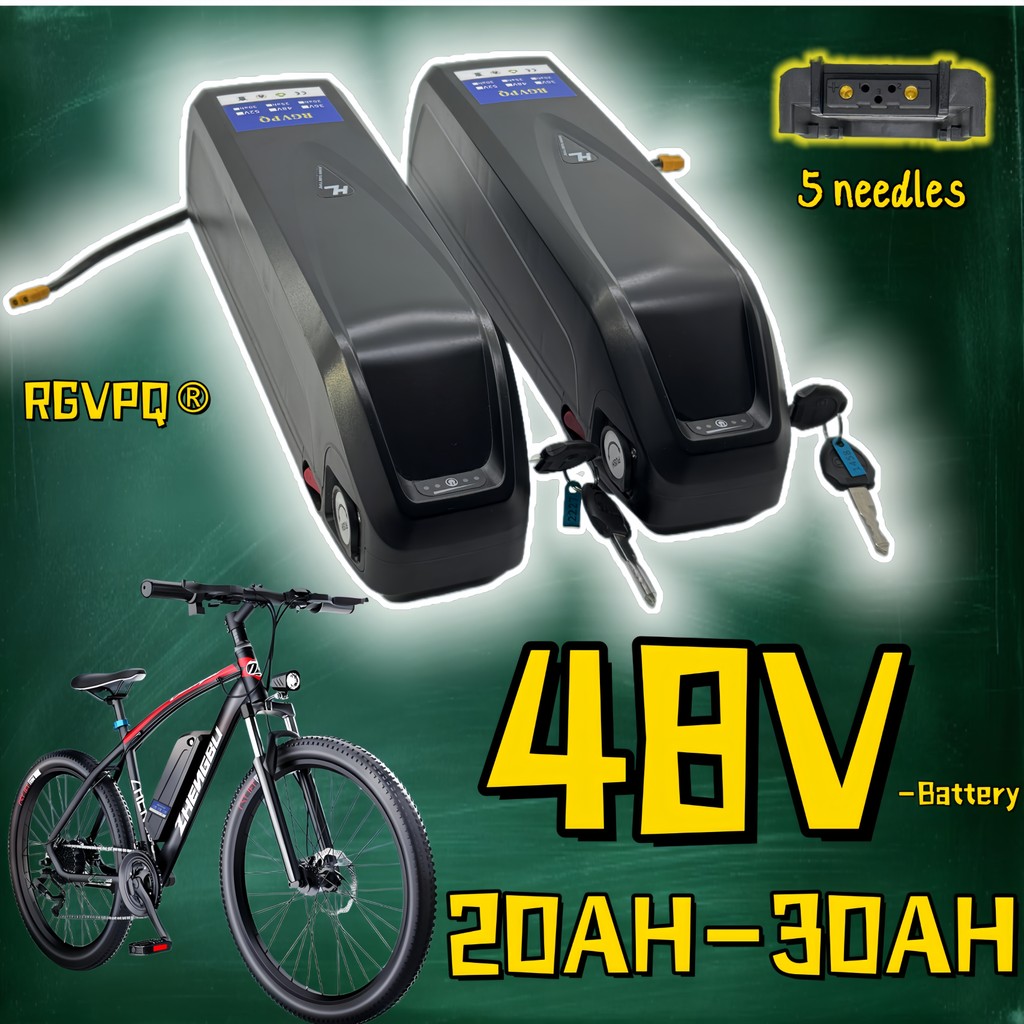 Brand new 5-pin Hailong battery 48V 18650 cell lithium battery pack, suitable for BAFANG Tongsheng e