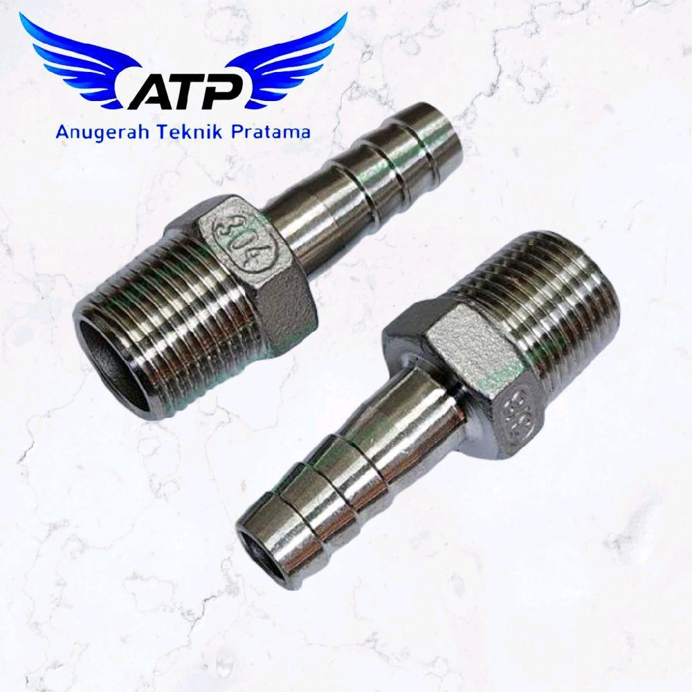 hose nepel drat ss304 1 inch