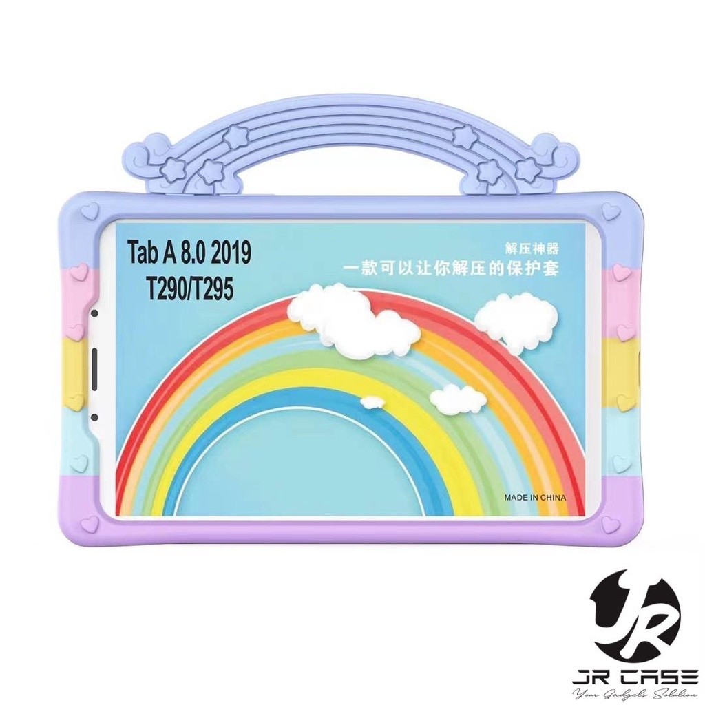 TERLARIS JRCASE Silikon Case Korean Rainbow Pop it Samsung Tab A8 2022 10.5 / X205 Tab A7 Lite / T22