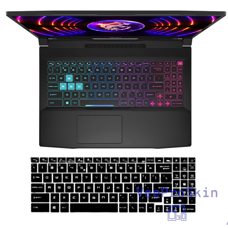 Silicone Keyboard Cover Gaming Laptop Protector  For MSI Pulse 15 17 Katana 15 17  B13VGK B13V B13VF