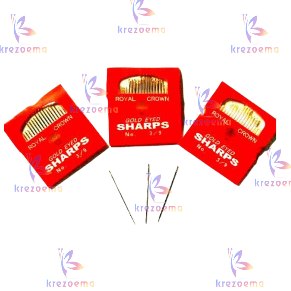 JARUM JAHIT TANGAN SHARP ROYAL CROWN