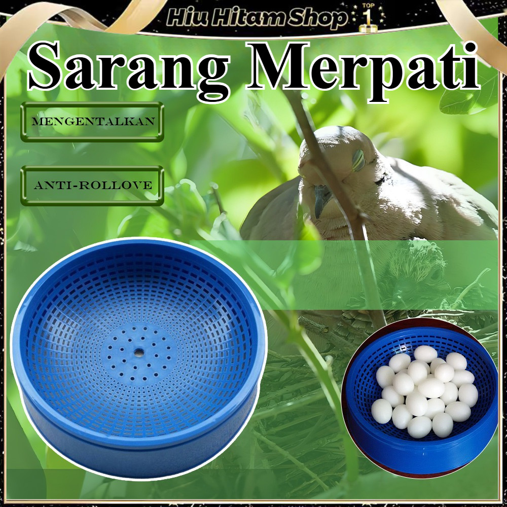 1pc Sarang Burung Merpati Tempat Angkrem Angkreman Alas Plastik Sarang Burung Dara Perkutut Puyuh Wa