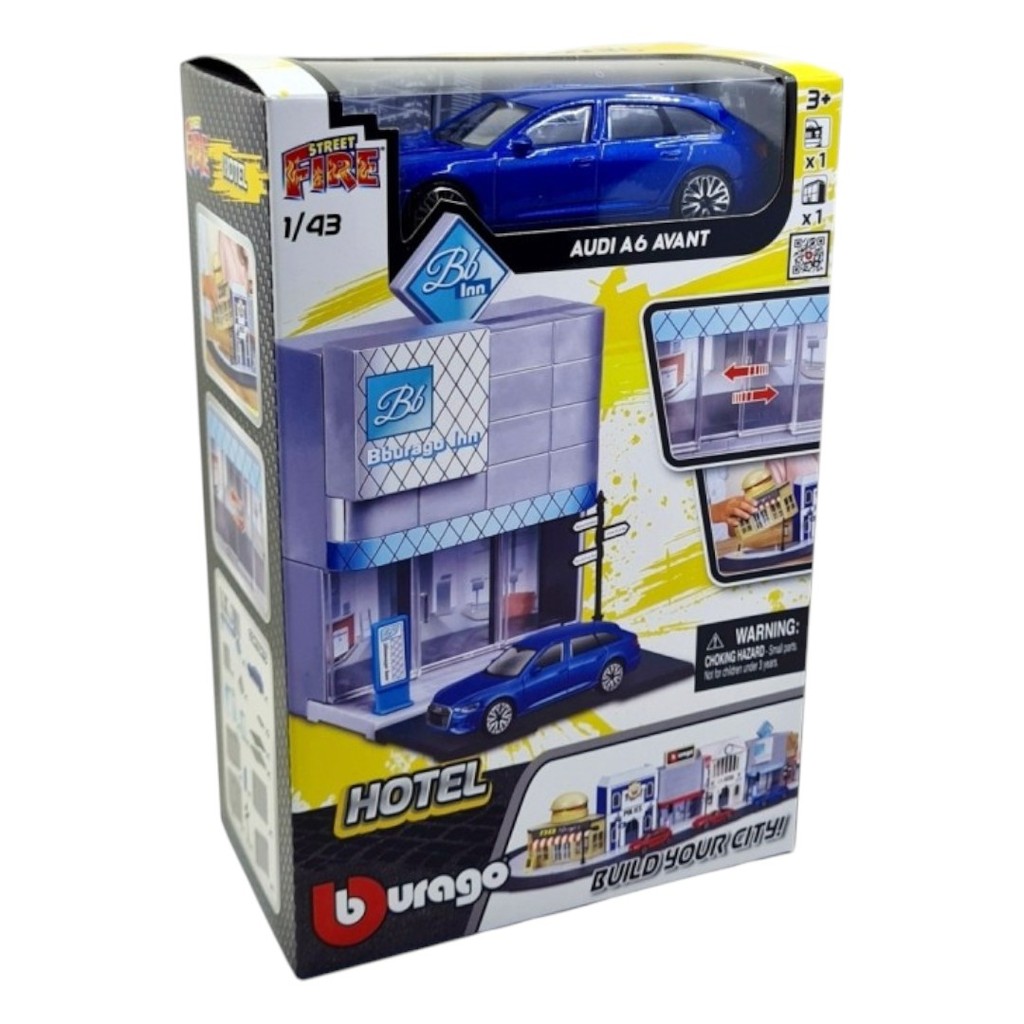 Bburago Street Fire Car Hotel