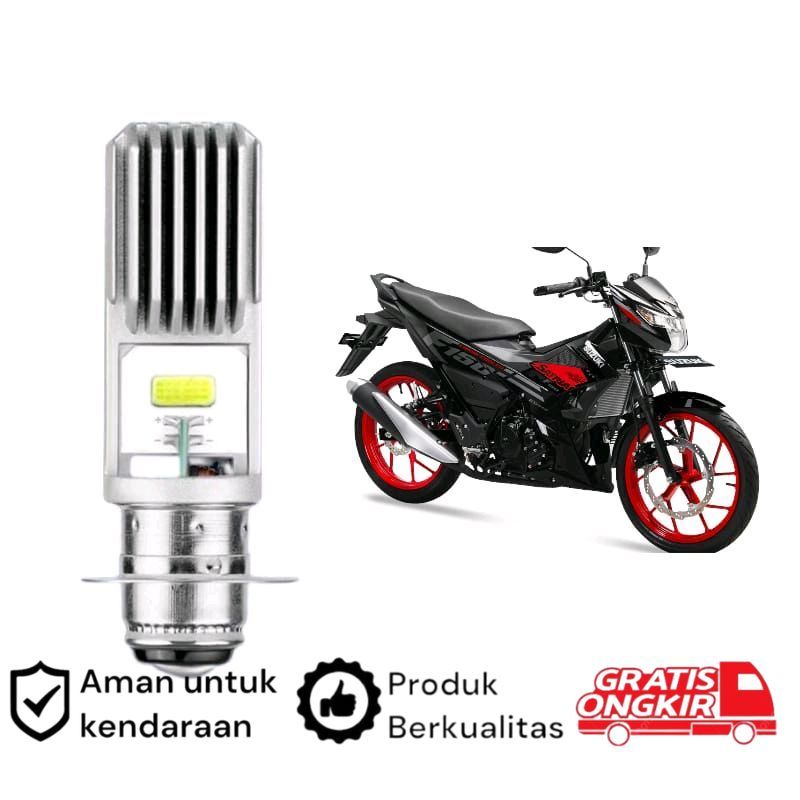 1pcs Lampu depan LED H6 COB motor Suzuki Satria FU Koko
