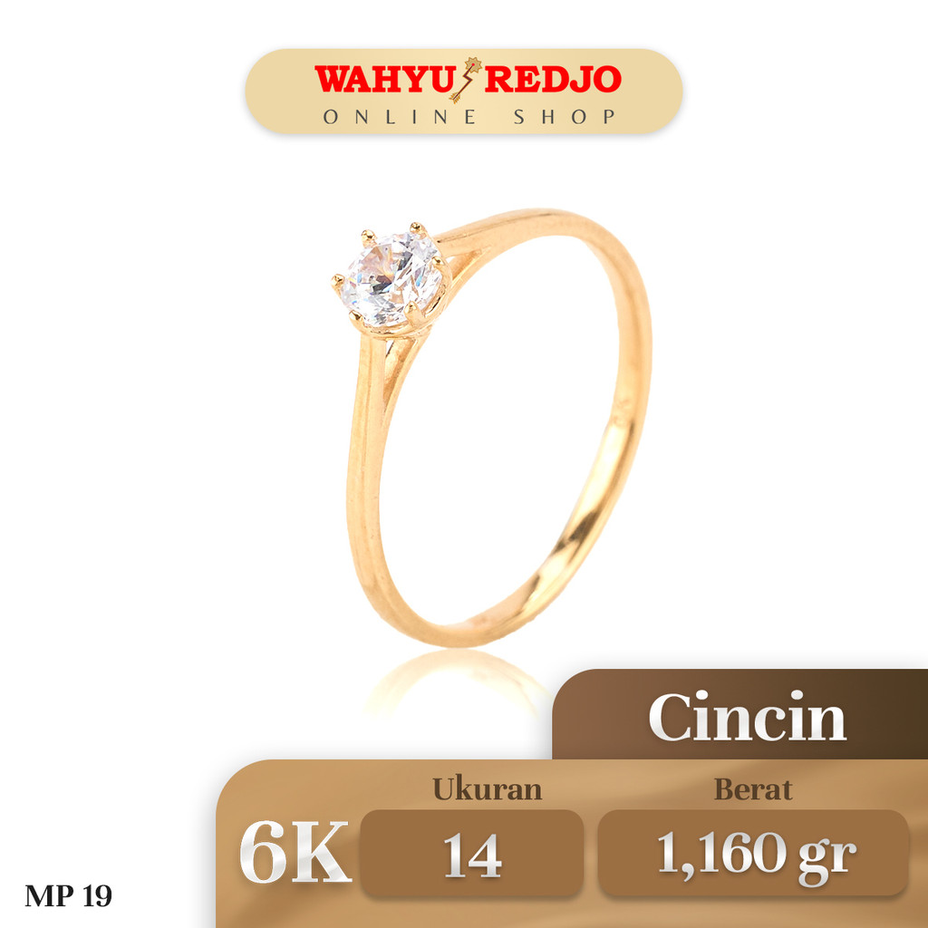 Cincin Emas  Kadar 6K Wahyu Redjo CC-6K 29960213PMR
